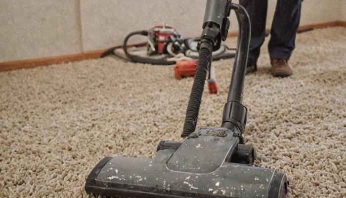Professional vacuuming and pre-treatment process